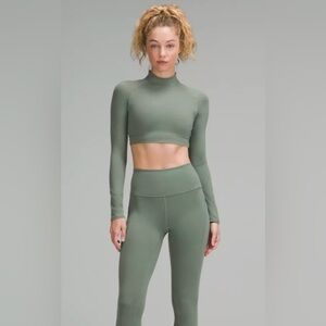 Lululemon Wunder Train Super Cropped Long Sleeve